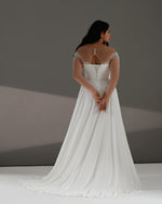 Illusion Long SleeveSweetheart Bodice A-Line Wedding Dress