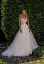 Sweetheart Lace Corset A-Line Wedding Dress