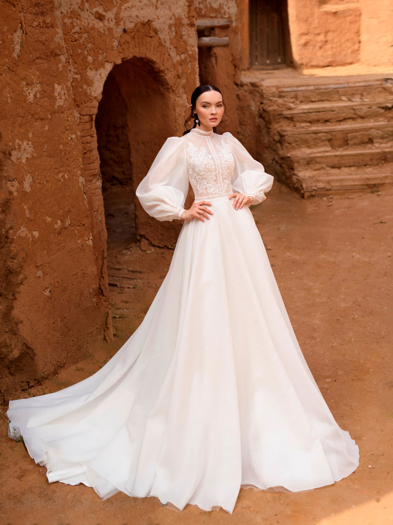 Elegant Mermaid Wedding Dress Beaded Crystal Detachable Train Wedding –  TulleLux Bridal Crowns & Accessories